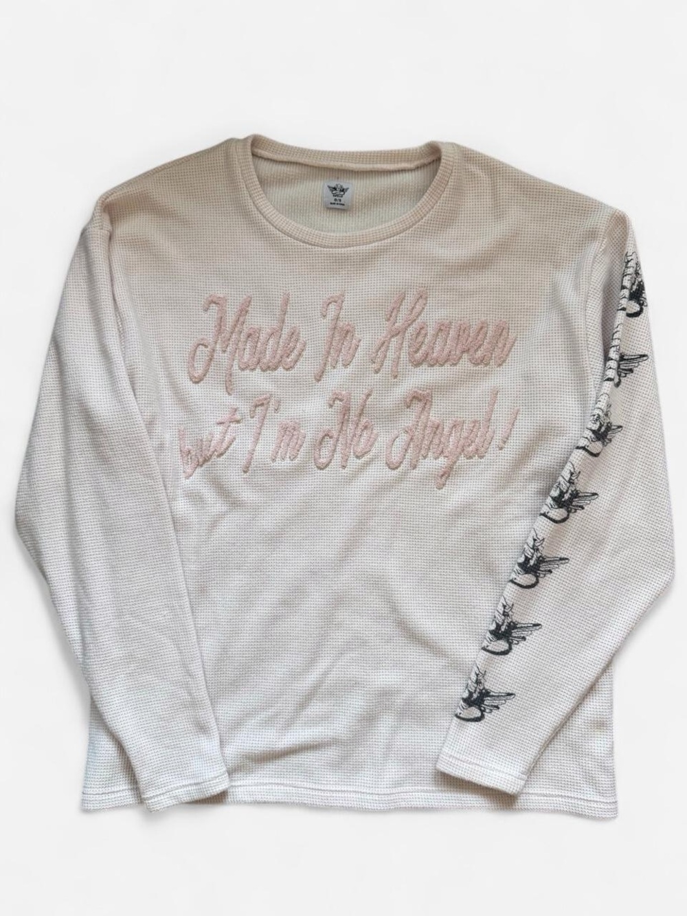 Boys Lie “Made in Heaven…” light pink sweater